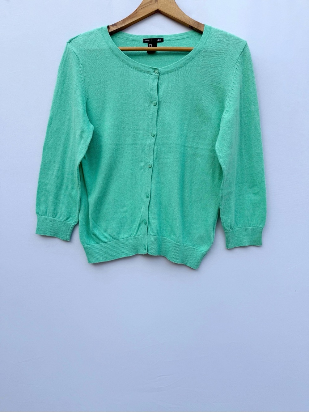 H&M Mint Green Women’s Button-Up Cardigan, Medium, Office, Going Out, NWOT